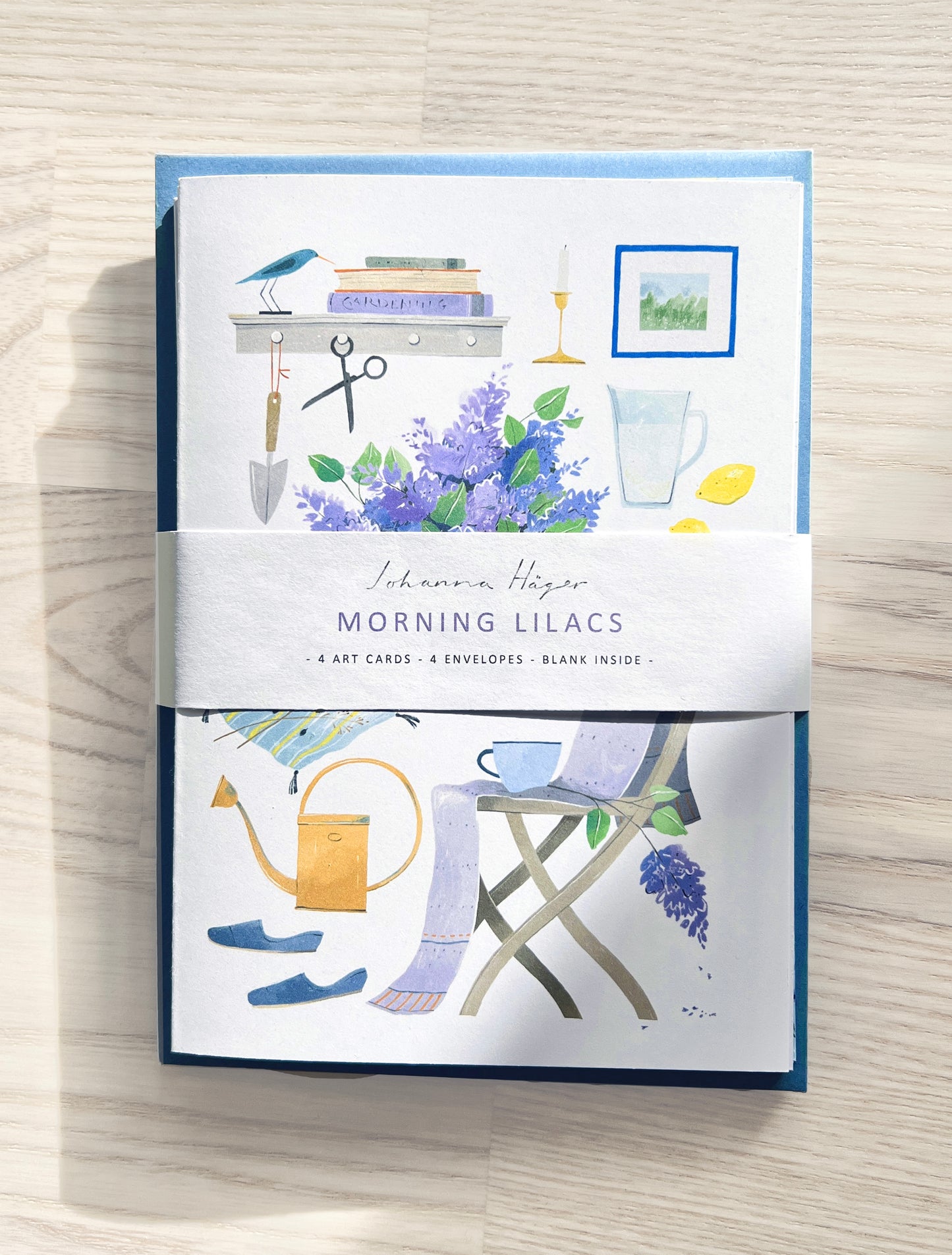 "Morning Lilacs" card set