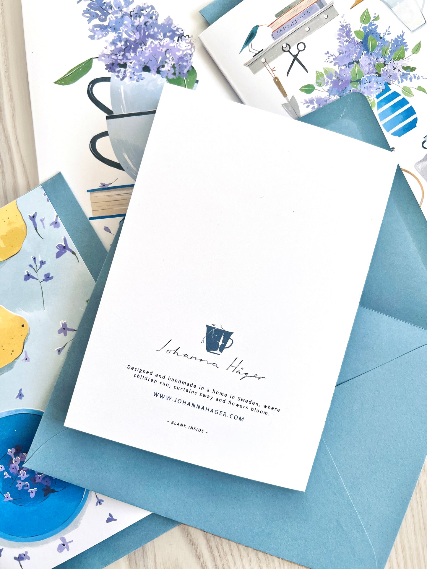"Morning Lilacs" card set