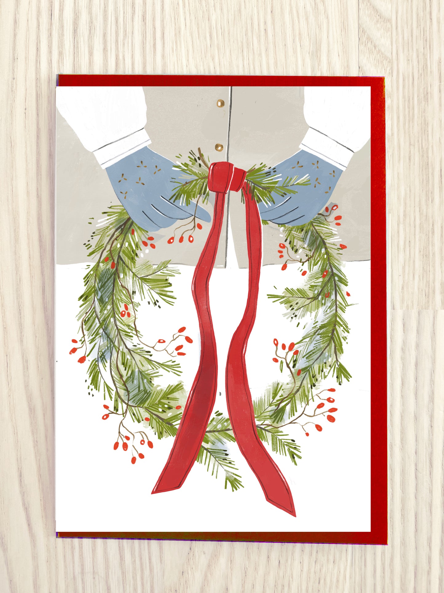 "Wreath" card