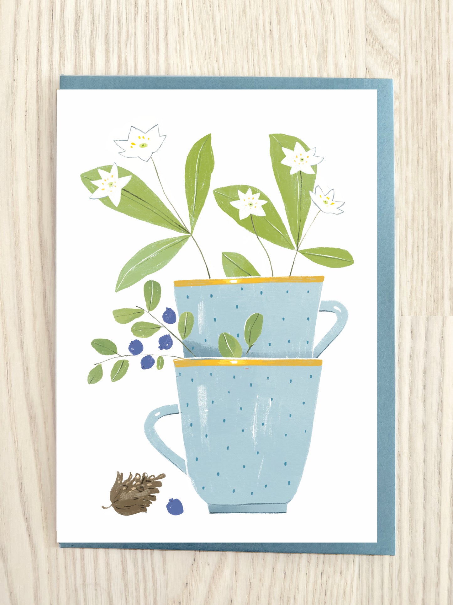 "Värmland, starflower" card
